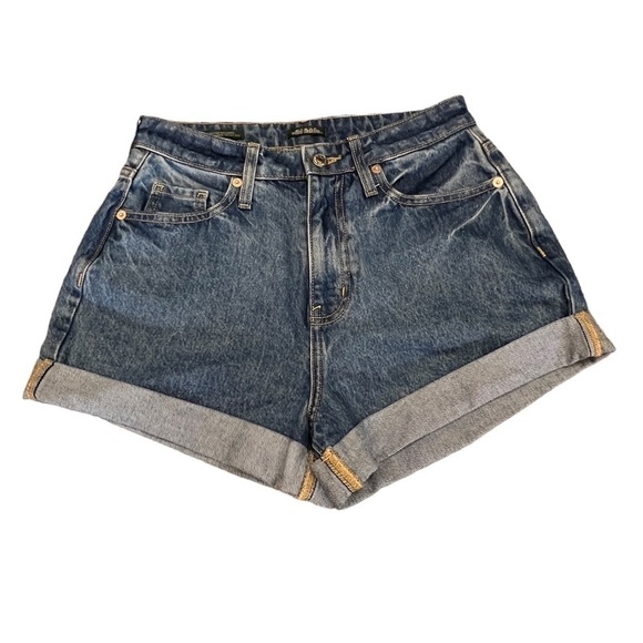 WILD FABLE Highest Rise Mom Shorts, HAPPY Stitched on Back Pocket, Boho Festival - Picture 13 of 13